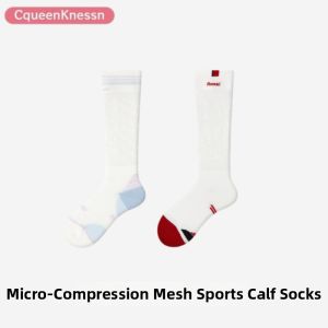 Gradient Compression Sport Striped Socks Breathable Mesh