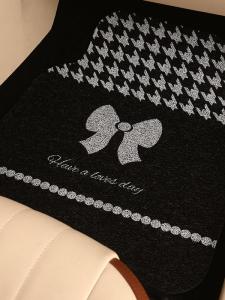 Car Foot Mat Full Car Neutral Rear Row PVC Loop Floor Mat Minimalist Elegant Girls Car Anti-Dirty Non Slip Abrasion Resistant Car Mats