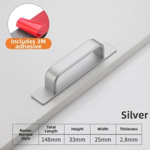 MEISITEKEKE | Non-drilling Sliding Door Handle
