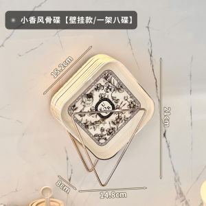 Luxurious Home Use Food Grade Dining Table Bone Dish Waste Plate Square Shaped Plastic Polished Surface Nordic Style Fruit Dish