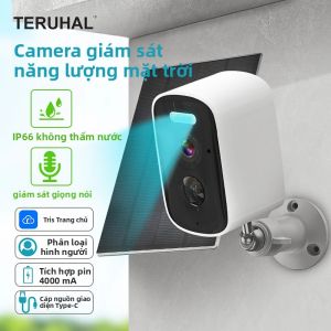 Camera Ngoài Trời Không Dây WIFI 4MP HD Tầm Nhìn Ban Đêm Màu Sắc Âm Thanh Hai Chiều IP66 Camera An Ninh Trong Nhà/ngoài Trời Teruhal