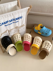 Thời Trang Sành Điệu Phong Cách Đường Phố Dép Xăng Đan Cho Bé Trai Và Bé Gái Mùa Hè Chống Trơn Trượt Giày Đi Biển Lỗ Phù Hợp Cha Mẹ-con Dép Xăng Đan