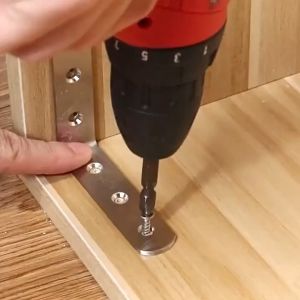 LTวงเล็บมุม (1/1. 57/2.46/3.94 นิ้ว) สแตนเลส LT วงเล็บสำหรับชั้นวาง วงเล็บมุมโลหะ ขนาดเล็กมุมขวาสำหรับเฟอร์นิเจอร์ไม้เก้าอี้ตู้ลิ้นชัก 1 ชิ้น+สกรู