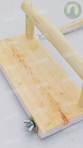 SEMPATI Tangkringan Mainan Ayunan Burung Lovebird Parkit Kenari Parrot Falk Sunconure Sugar Glider SGD Hamster Marmut Landak mini Kayu Ateraktif Tipe A Tenggeran Sangkar Kandang Hewan