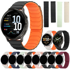 For Garmin Venu 2 3 4 45mm Magnetic Loop Band For Garmin Forerunner 570 165 265 255 970/Vivoactive 5 6 Silicone 20mm 22mm Strap