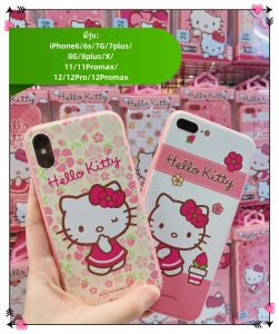 [FUHUA Mobile]พร้อมส่ง 2ชิ้น99฿ เคสโทรศัพท์มือถือ ลายแมวคิตตี้HelloKitty iphone6s/6plus/7/8/7plus/8plus/X caseไอโฟน11/11promax/12/12pro/12promax