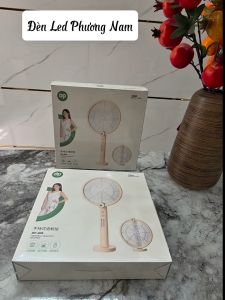 Vợt Kiêm Đèn Bắt Muỗi Thông Minh DP 839 Gấp Gọn Treo Tường hoặc Để Bàn