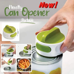 Portable Can Opener Stainless Steel Manual Rotary Cap Screwing Device Labor-saving Bottle Opener Kitchen Multi-purpose Gadget