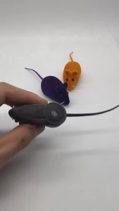 MAINAN KUCING TIKUS BUNYI CIT PET TOYS CAT MAINAN KITTEN TIKUS TIKUSAN BULU BERGERAK LUCU MURAH