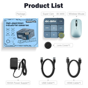 BRESUN MC01 4K Max High-Definition Industrial Camera HDMI 60FPS/ USB 30FPS for PCB SMD BGA Soldering Microscope Repair Tools