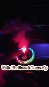 Máy khuếch tán tinh đầu trên ô tô led RGB + led trần sao Máy khuếch tán hương thơm liệu thông minh có tính năng khởi động bằng AI