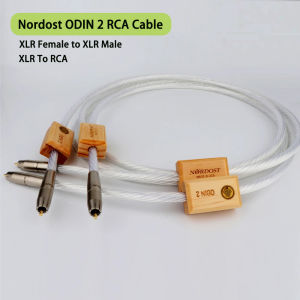 Nordost Odin2 Silver RCA Cable 7N Silver Plated Interconnects 2RCA Male Cable For Amplifier CD Player