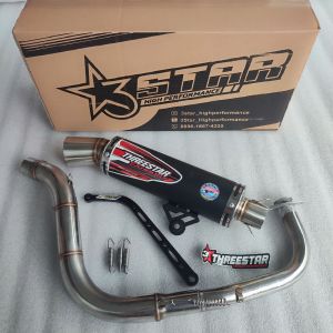 Knalpot Samlong Beat Vario Scoopy Aerox Nmax Black Couting inlet 38 ( Bonus Bracket )