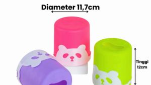 KOTAK WADAH TEMPAT TISU PANDA bulat/kotak TEMPAT TISSU / TISSUE MURAH SERBAGUNA