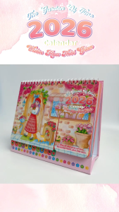 Lịch Để Bàn 2026 Tô Màu - The Garden Of Time - Tặng Kèm Sticker Trang Trí - Abbooks