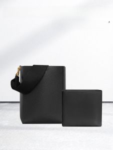 LianMao  Sangle Bucket Bag Inner Organizer Drawstring Storage Pouch Nylon Pure Color Square Shape for Everyone