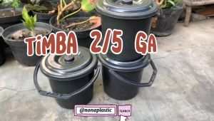 Timba ember 25 Galon hitam paket 1 s/d 50 pcs serbaguna berkualitas dimensi 25 cm