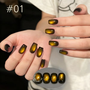 MIANEL 10ML pcs Sunset Eye Blue Nails Series Cat Eye Gel Nail Polish New Flash High Density Magnetic Powder Nail Polish