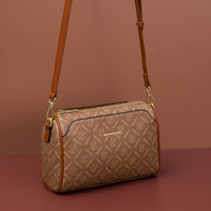 Boston Pillow Bag Ladies New 2025 High-End Leather Mommy Crossbody Bag Soft Tote Shoulder Bag for Daily Use Medium Youth