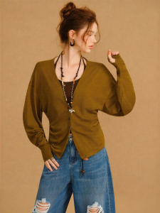 BANANA CICI | Áo Cardigan Knit Lyocell Nhẹ