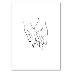 Abstract Lines Canvas Posters Wall Art Decoration Poster Bedroom Decor for Room Lines Face Canvas Painting Living Room Decor