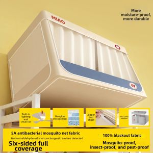 YASHU | Full Coverage Darkening Bed Canopy Universal For Bunk Beds