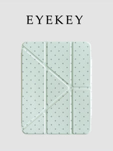 eyekey | Ins Fresh Blue Dots and Stars iPad Case with Pen Holder