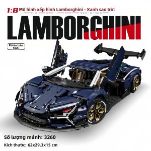 Đồ Chơi Xây Dựng Khối Tự Động Nâng Đen Kim Loại Sơn Tùy Chỉnh