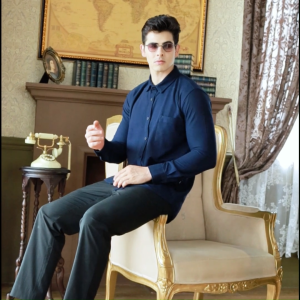 Dzargo Kemeja Polos Pria Lengan Panjang Pique Premium (Hitam Putih Army Navy Maroon Dark Mustard Abu-Abu baju dll)