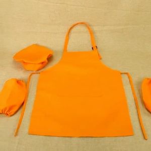 6ชิ้น ผ้ากันเปื้อน เหมาะกับเชฟทําอาหาร สำหรับเด็กอนุบาล 3-13 ปี