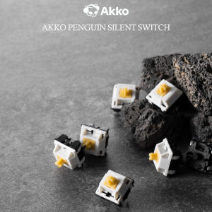 Akko Penguin Switch 5 Pin 50gf Tactile Silent Switch Compatible with MX Mechanical Keyboard (45pcs)