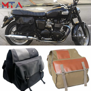 Universal Saddlebag for Bicycle Motorcycle Bag Canvas Back Seat Luggage Bags For BMW R1200GS F800GS R1150R R1200R  Harley Sportster XL883 1200 Honda KAWASAKI