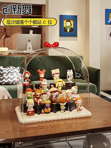 ชั้นวางโชว์ตุ๊กตา ตู้โชว์ตัวต่อเวทีแบบใส กล่องอะคริลิกกันฝุ่น วางซ้อนกันได้ กันฝุ่นและกันน้ำ มองเห็นได้ชัดเจน