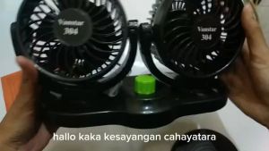 Kipas Angin Dashboard Mobil V-303 V-304 Car Cooling Double Headed Fan 360°