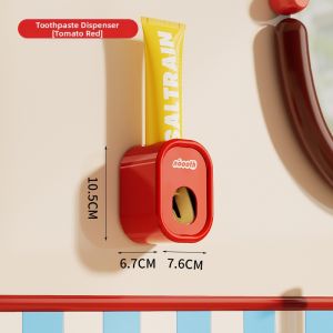 noooth | Automatic Toothpaste Squeezer Wall Mounted Drill Free Toothbrush Holder