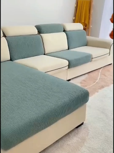 Stretch Sofa Seat Cushion Cover For 1/2/3/4 Seater Anti Slip Washable Dirt Resistant Couch Cushion Cover