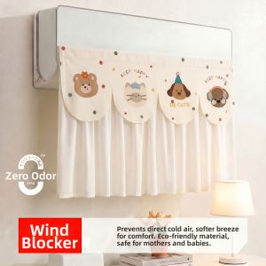 XUANG | Air Conditioner Wind Blocker For Direct Blowing Prevention Curtain
