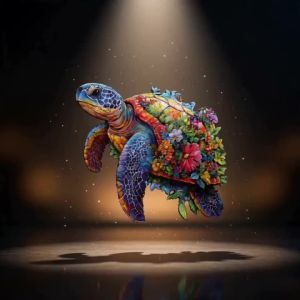 Đồ Chơi Xếp Hình Bằng Gỗ Hình Rùa Biển Mảnh Ghép Hình Dạng Động Vật Không Đều Độ Khó Cao Đồ Chơi Trí Tuệ Dành Cho Lứa Tuổi Từ 14 Trở Lên