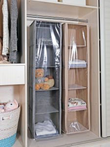 Clothing Is Dustproof Hanging Storage Bag For Home Fabric Hanging Wardrobe Cabinet Clothes Finishing Handy Gadget Dormitory Shopping Bags