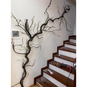 Thân cây giả trang trí - Dài từ 150 đến 180 cm - Nhiều mẫu - Thân cây leo tường - Cây giả hoa lụa decor giống thật 99% - Làm khung cho dây leo hoa hồng ban công rất đẹp