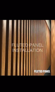 K_Mode WPC Fluted Wall Easy D.I.Y Ready Stock Fluted Wall Panel WPC Panel Wall Decoration Feature Wall Panel Board