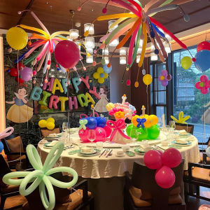 SHIERAI | Dopamine Colorful Birthday Party Decorations for Restaurant