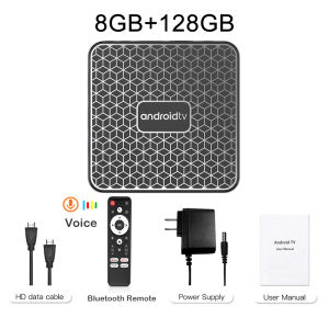 Rockchip RK3518 Tv Box Android Tv 4K Ultra HD Smart Set Top Box 2.4G&5G WiFi BT5.0 Voice Remote Media Player ATV Netflix Youtube