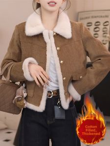 DAIXIANGFEIZI | Deer Velvet Plush Short Coat Womens