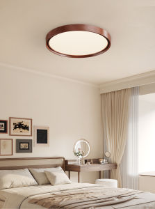 DGY | Retro Walnut Style Modern Ultra-thin Ceiling Light