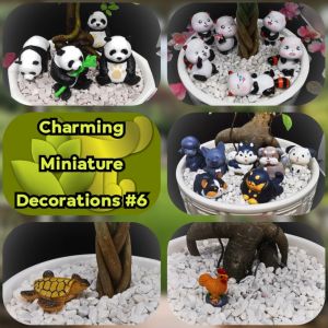 Charming Miniature Deco #6 – Perfect for Fairy Gardens Terrariums Craft Projects and Home Accents