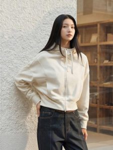 Semir | Áo Khoác Nữ Mùa Xuân Phong Cách Thể Thao Thiết Kế Nắp Đầu Có Cổ