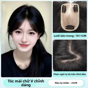 Is a wig | Phụ Kiện Tóc Thiên Nhiên Che Phủ Tóc Xám Tăng Đậm Đặc Tóc