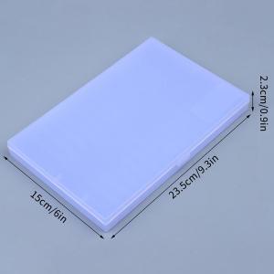 1Pcs MultiSlot Pen Ganized Box Stationery Display Holder Hard Plastic Pencil Case Writing Containers School Supplies Pen Boxes