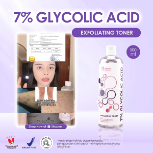 🍂 Autumn Glycolic Acid 7% Toning Solution – Exfoliating Toner 500ml | AGET